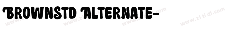 BrownStd Alternate字体转换